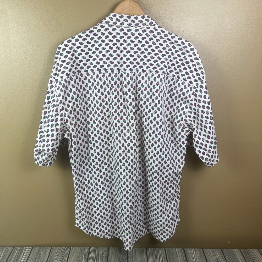 Bugle Boy Co. Vintage Patterned Button Up Men's X… - image 4